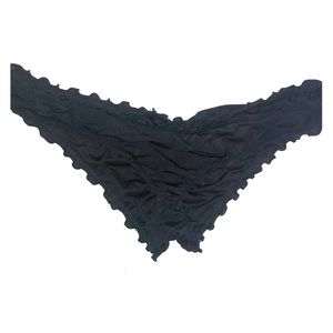 Black bikini bottoms scrunch and cheeky